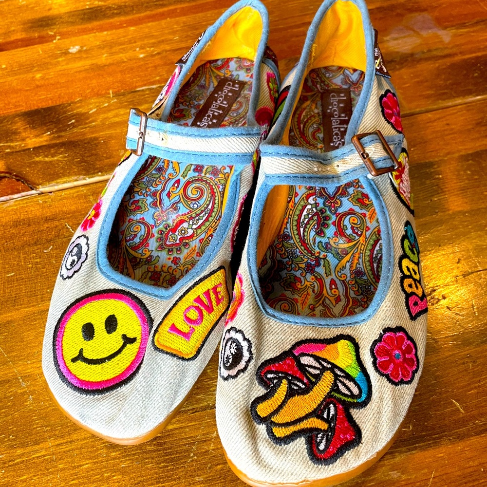 Hot Chocolate Designs MaryJane Hippie Flats Sz6.5